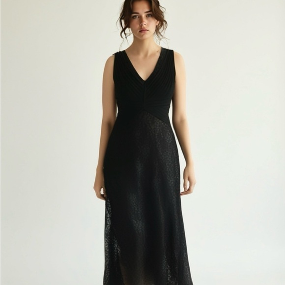 Calvin Klein Dresses & Skirts - Calvin Klein Elegant Black Evening maxi Dress Size 8